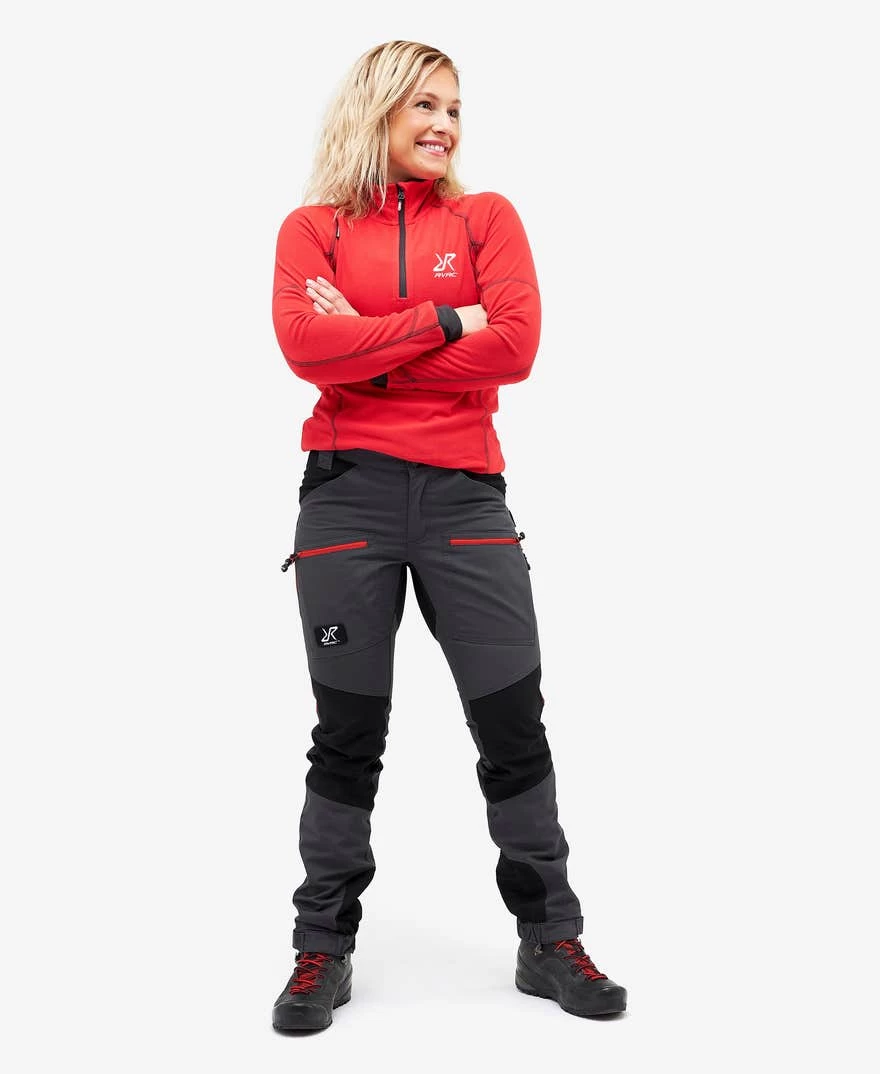 Nordwand Pro Pants Women Gunmetal/Red 4 Nordwand Pro Pants Women Gunmetal/Red - Image 2