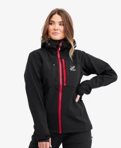 Hiball Jacket Women Black/Red