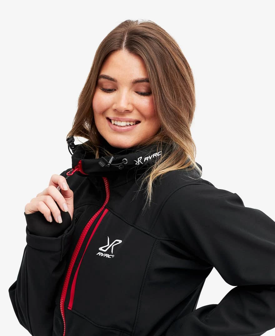 Hiball Jacket Women Black/Red 6 Hiball Jacket Women Black/Red - Image 4