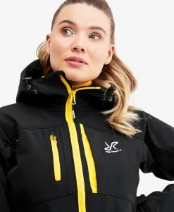 Hiball Jacket Women Black/Yellow -Women's clothing 10073 4118 image 3