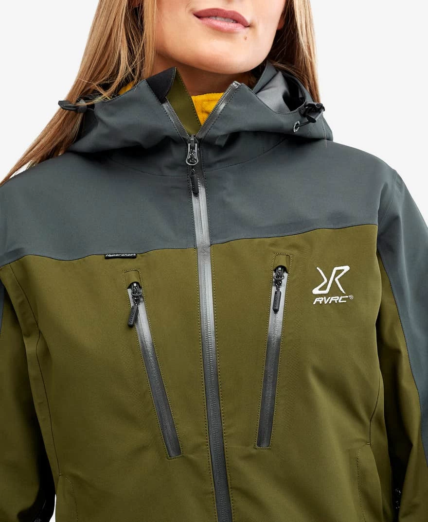 Silence Proshell Jacket Women Dark Olive 2.0 6 Silence Proshell Jacket Women Dark Olive 2.0 - Image 4