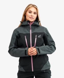 Silence Proshell Jacket Women Black/Rose
