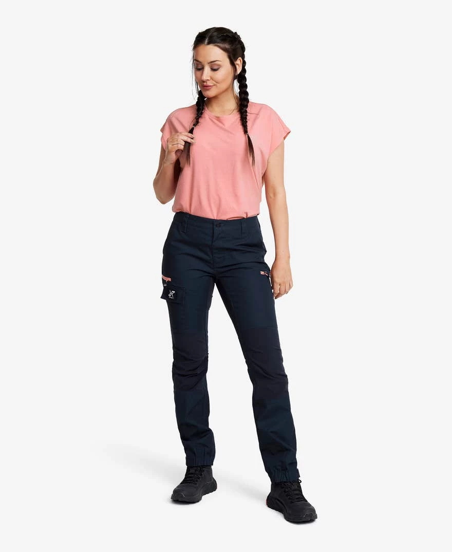 Nordwand Pants Women Thunder Blue/Burnt Coral 4 Nordwand Pants Women Thunder Blue/Burnt Coral - Image 2