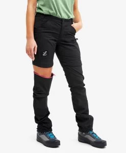 Nordwand Pro Zip-off Pants Women Jetblack
