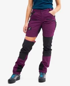 Nordwand Pro Zip-off Pants Women Purple Rain