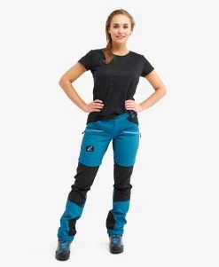 Nordwand Pro Zip-off Pants Women Petrol -Women's clothing 10115 2730 image 2