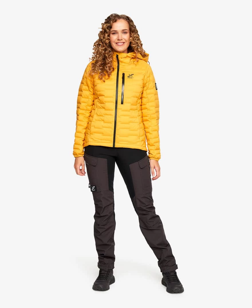 Flex Down Jacket Women Lemon Curry 4 Flex Down Jacket Women Lemon Curry - Image 2
