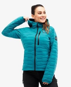 Flex Down Jacket Women Ocean Depth