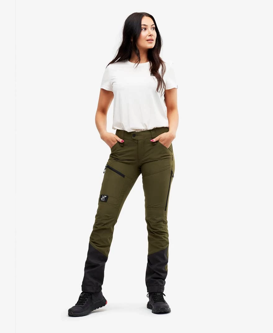 Silence Pants Women Dark Olive 4 Silence Pants Women Dark Olive - Image 2