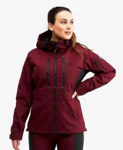 Wander Pro Jacket Women Bison Red