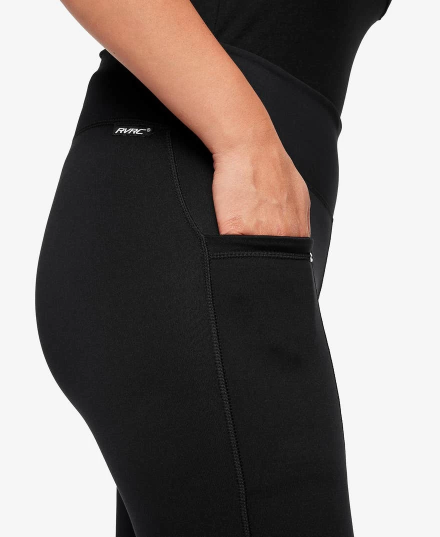 Glacier Fleece Lined Leggings Women Black 6 Glacier Fleece Lined Leggings Women Black - Image 4