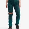 Silence T-zip Pants Women Dark Teal 1 Silence T-zip Pants Women Dark Teal -Women's clothing 10333 2791 image