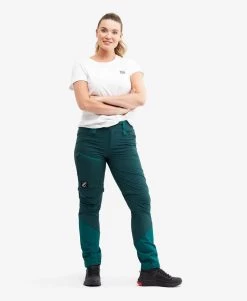 Silence T-zip Pants Women Dark Teal -Women's clothing 10333 2791 image 2