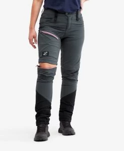 Silence T-zip Pants Women Iron Grey/Rose