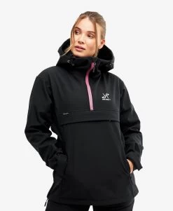 Hiball Anorak Women Black/Pink