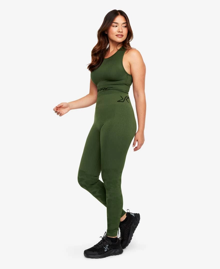 Descent Seamless Leggings Women Green 4 Descent Seamless Leggings Women Green - Image 2