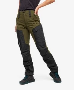 RVRC GP Short Pants Women Dark Olive