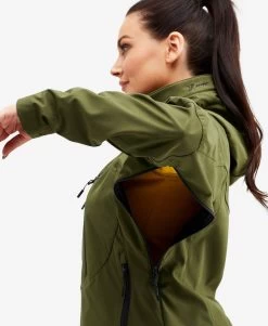 Trail Jacket Women Dark Olive -Women's clothing 10355 962 image 4