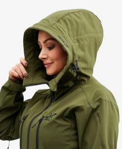 Trail Jacket Women Dark Olive -Women's clothing 10355 962 image 5