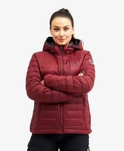 Helium Down Jacket Women Bison Red