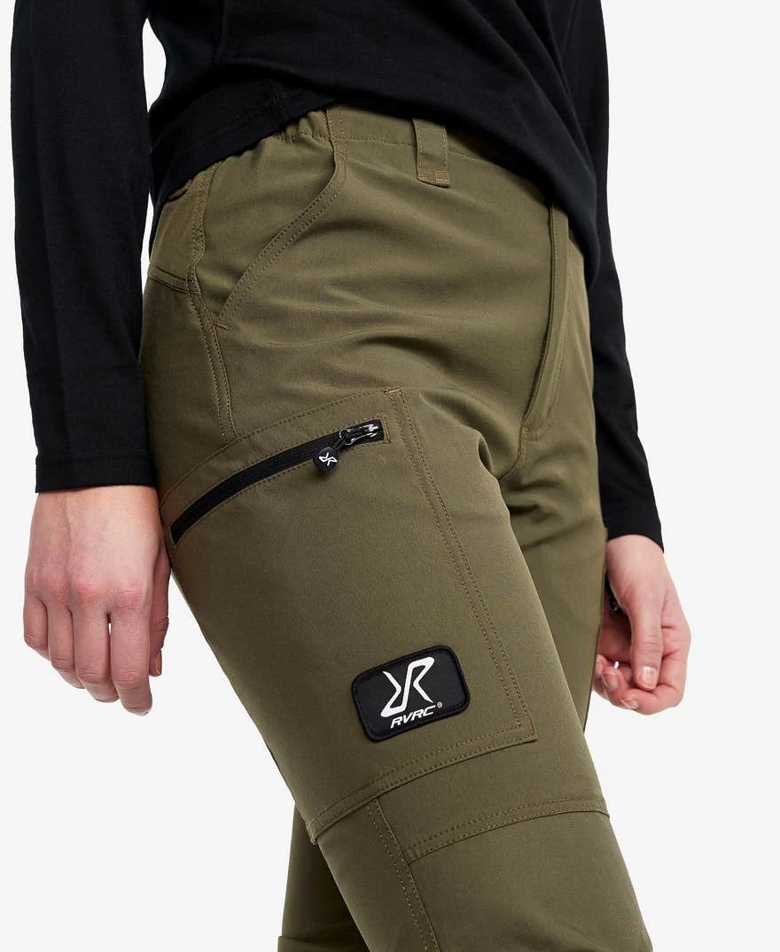 Nordwand Highwaist Stretch Pants Women Olive Night 5 Nordwand Highwaist Stretch Pants Women Olive Night - Image 3