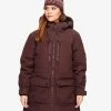 Outdoor Parka Women Dark Vintage Rose