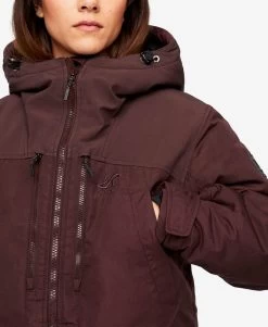 Outdoor Parka Women Dark Vintage Rose -Women's clothing 10480 2594 image 3