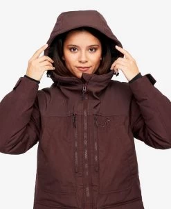 Outdoor Parka Women Dark Vintage Rose -Women's clothing 10480 2594 image 5