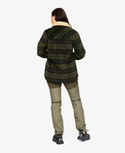 Lumber Jacket Women Black/Dark Olive -Women's clothing 10496 4183 image 2