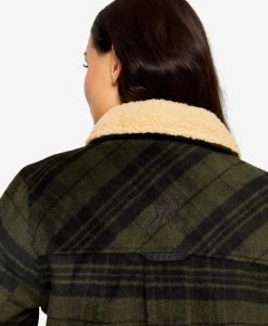 Lumber Jacket Women Black/Dark Olive -Women's clothing 10496 4183 image 5