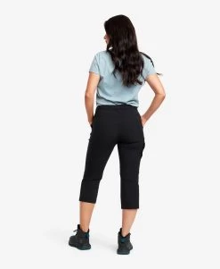Loyal 3/4 Stretch Pants Women Black -Women's clothing 10540 2001 image 2