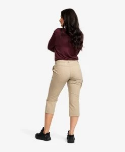 Loyal 3/4 Stretch Pants Women Khaki -Women's clothing 10540 2283 image 2