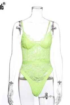 Gagaopt 2019 Summer Lace Bodysuit Women Hollow Out Bodycon Sexy Bodysuit Jumpsuit Overalls Streetwear -Women's clothing 13379002630223 3