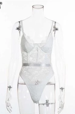 Gagaopt 2019 Summer Lace Bodysuit Women Hollow Out Bodycon Sexy Bodysuit Jumpsuit Overalls Streetwear -Women's clothing 13379002990671 6