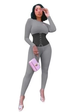 Sportwear Jumpsuit Women Bandage Outfit