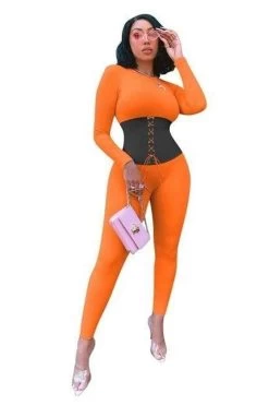 Sportwear Jumpsuit Women Bandage Outfit -Women's clothing 15240253538378 6