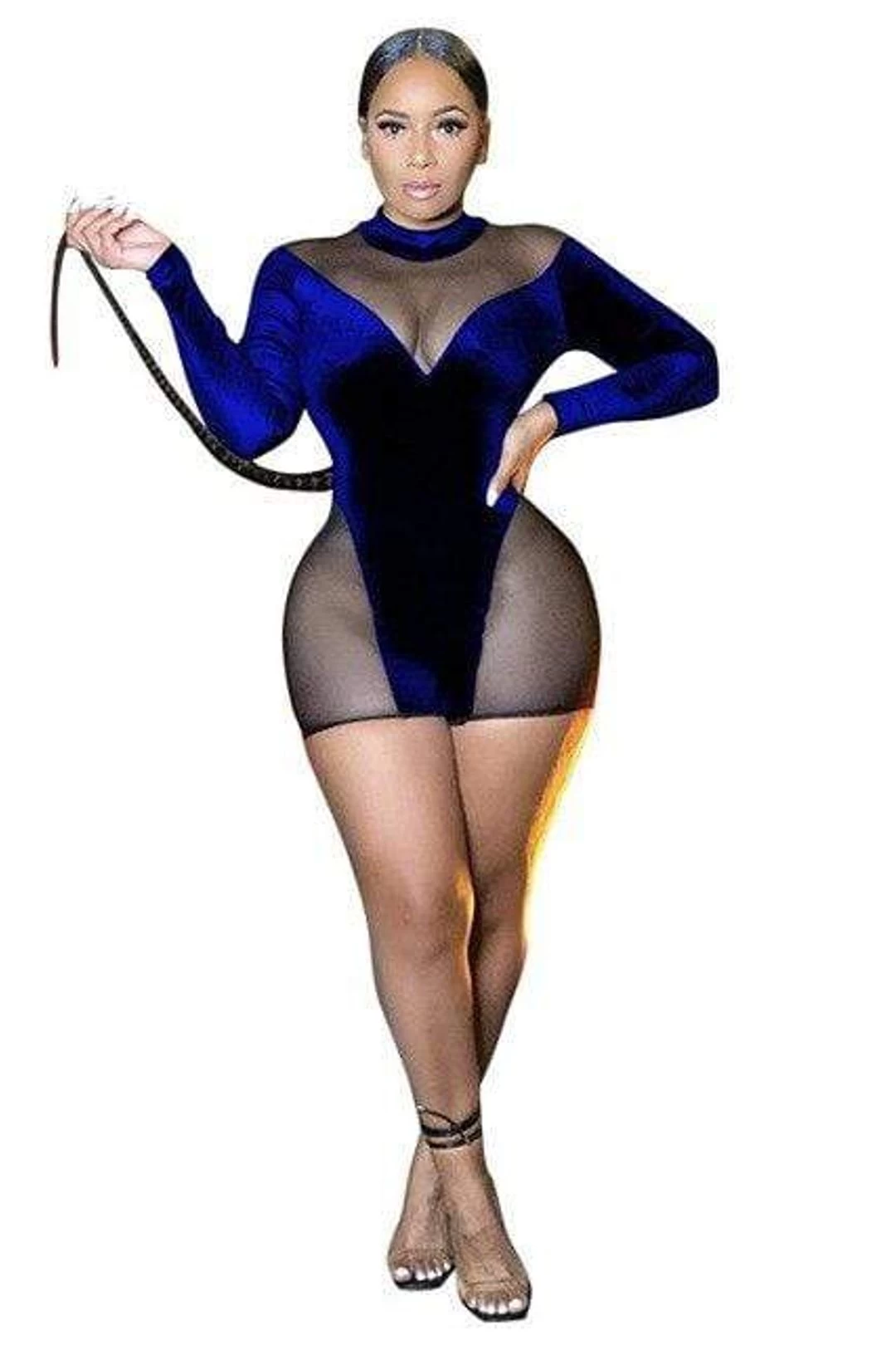 Women Sexy Sheer Mesh Patchwork Jumpsuit 9 Women Sexy Sheer Mesh Patchwork Jumpsuit - Image 7