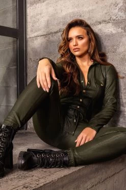 Women Short Sleeve Jumpsuit - 38538 9 Women Short Sleeve Jumpsuit - 38538 -Women's clothing 15640447975473 4