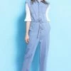Women Sleeveless Long Pants Denim Jumpsuit -Women's clothing 17168566452381 1