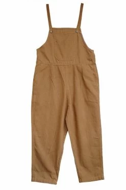 Women Leisure Cotton Jumpsuits Comfortable Dungarees Wide Leg Pants Casual Overalls With Pockets -Women's clothing 17423736733830 5