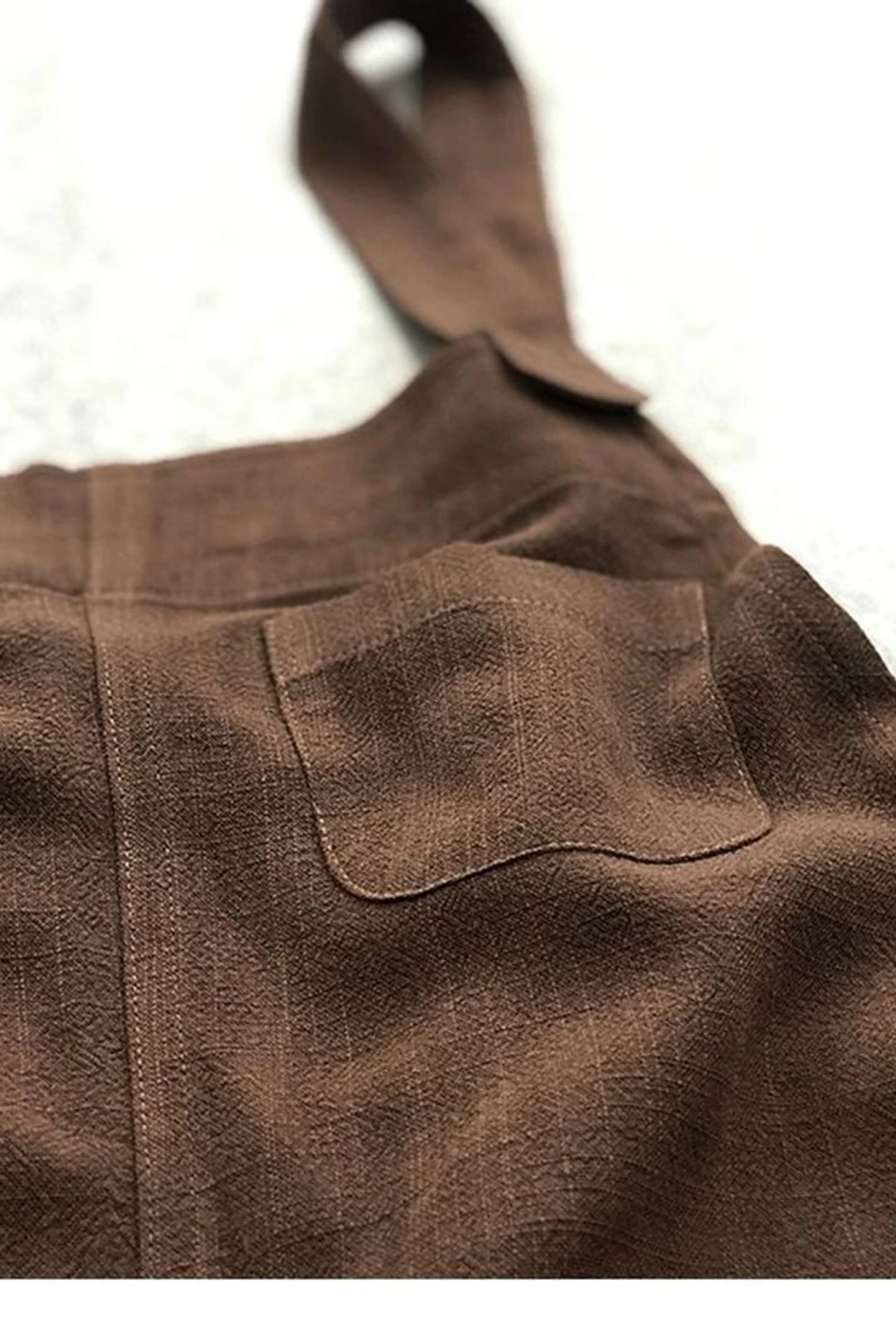 Women Casual Linen Jumpsuits Overalls Pants With Pockets Vintage Linen Harem Pants 9 Women Casual Linen Jumpsuits Overalls Pants With Pockets Vintage Linen Harem Pants - Image 7