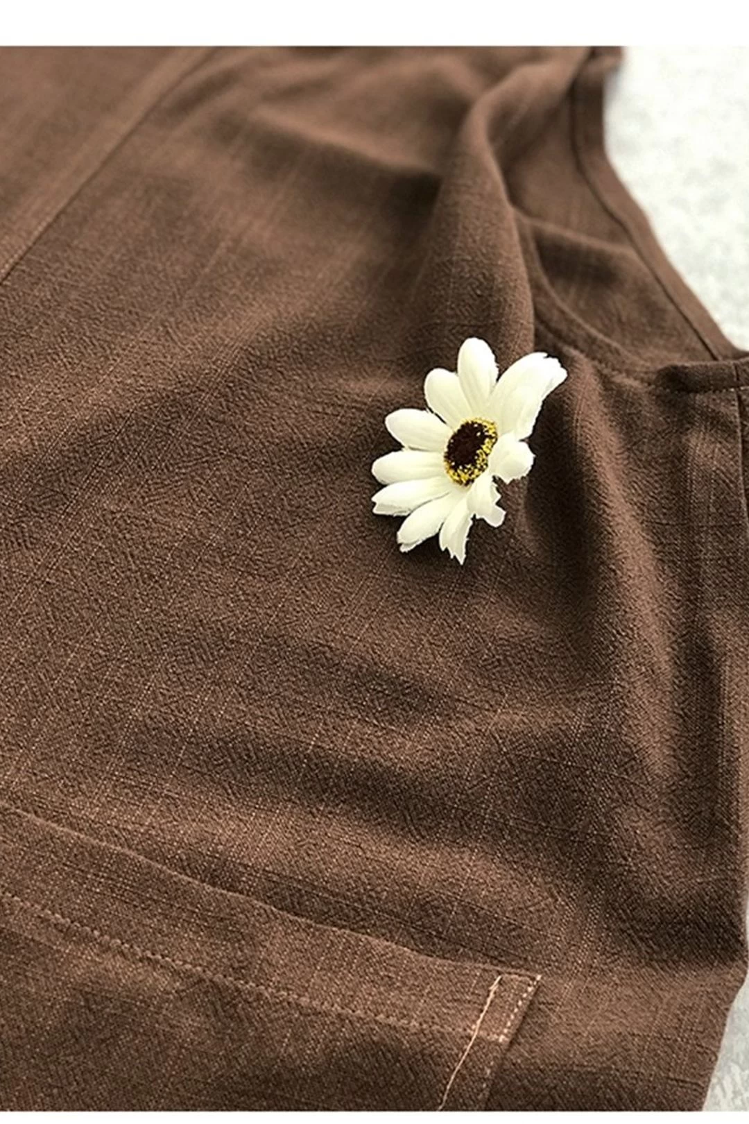 Women Casual Linen Jumpsuits Overalls Pants With Pockets Vintage Linen Harem Pants 10 Women Casual Linen Jumpsuits Overalls Pants With Pockets Vintage Linen Harem Pants - Image 8