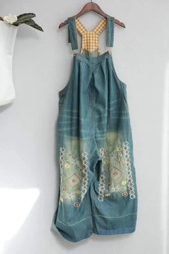 Blue Jeans Trousers Casual Loose Overalls Spring Jumpsuit For Women -Women's clothing 2128029646910 5