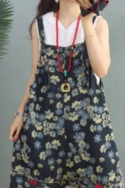 Women Denim Floral Print Pocket Jumpsuits Dungarees 25 Women Denim Floral Print Pocket Jumpsuits Dungarees -Women's clothing 28020054982718 11