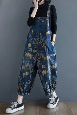 Heart At Lost Denim Overalls Women Jumpsuit -Women's clothing 28105754771530 4