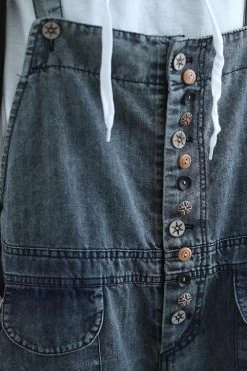 Cotton Women Breasted Casual Hole Jumpsuits Dungarees 14 Cotton Women Breasted Casual Hole Jumpsuits Dungarees -Women's clothing 28237461585982 6