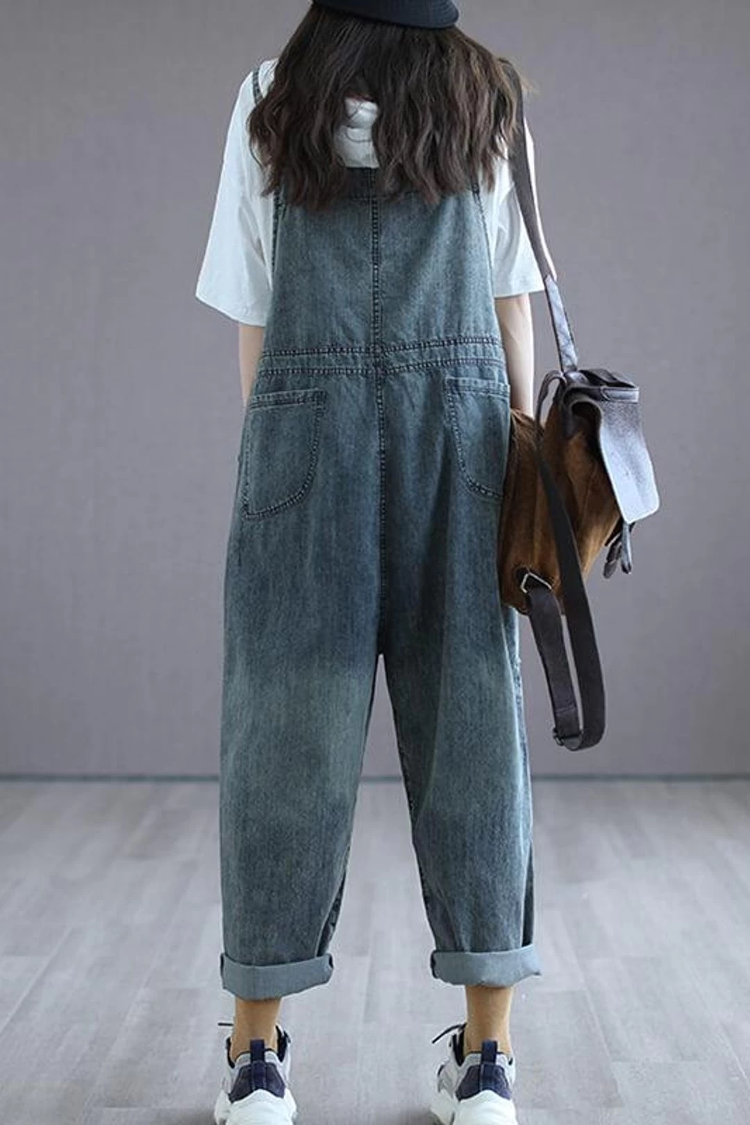 Cotton Women Breasted Casual Hole Jumpsuits Dungarees 6 Cotton Women Breasted Casual Hole Jumpsuits Dungarees - Image 4