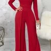 Mock Neck Splicing Fashion Women Jumpsuit -Women's clothing 28368806019130 1