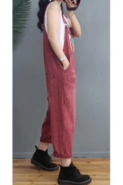Women Patchwork Denim Cotton Casual Jumpsuits Dungarees -Women's clothing 28372047462462 7