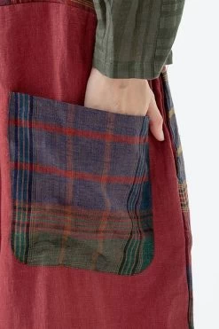 Linen Women Plaid Pocket Button Casual Loose Jumpsuits Dungarees -Women's clothing 28505368363070 13